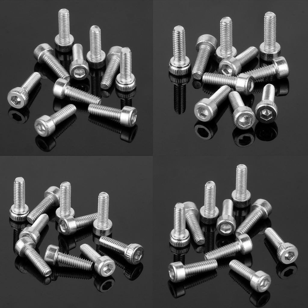 Set 10 Ốc Vít Đầu Lục Giác M2.5 M3 M4 M3 * 8 / 10 / 12mm / 16mm / 20mm / 30mm XT-XINTE Chuyên Dụng