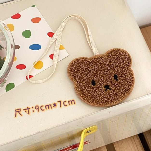 Cute bear handbag mother bag women's autumn and winter all-match large capacity shoulder bag plaid tote bag mother bag