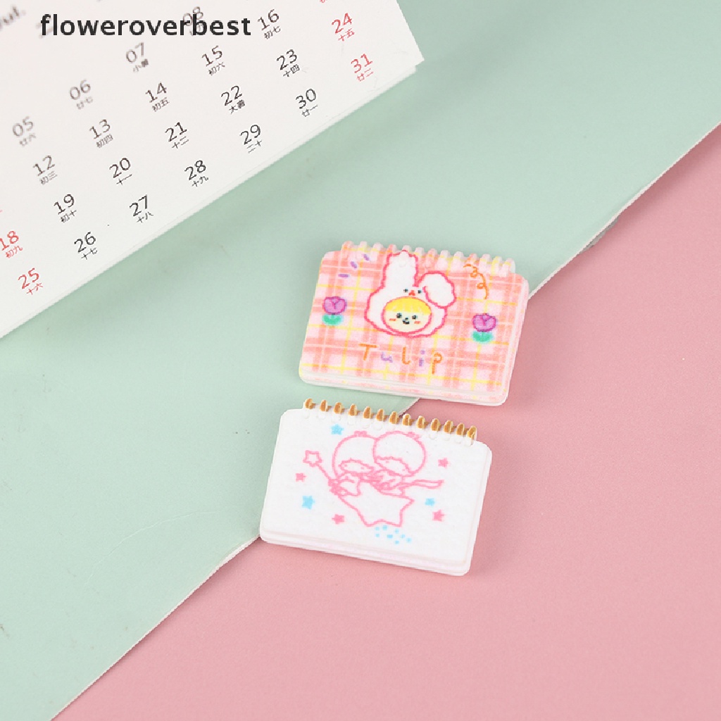 BEST 2PCS 1:12 Dollhouse Miniature Mini Notebooks Model DIY Furniture Decor Toys .