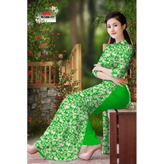vải áo dài hoa cúc
