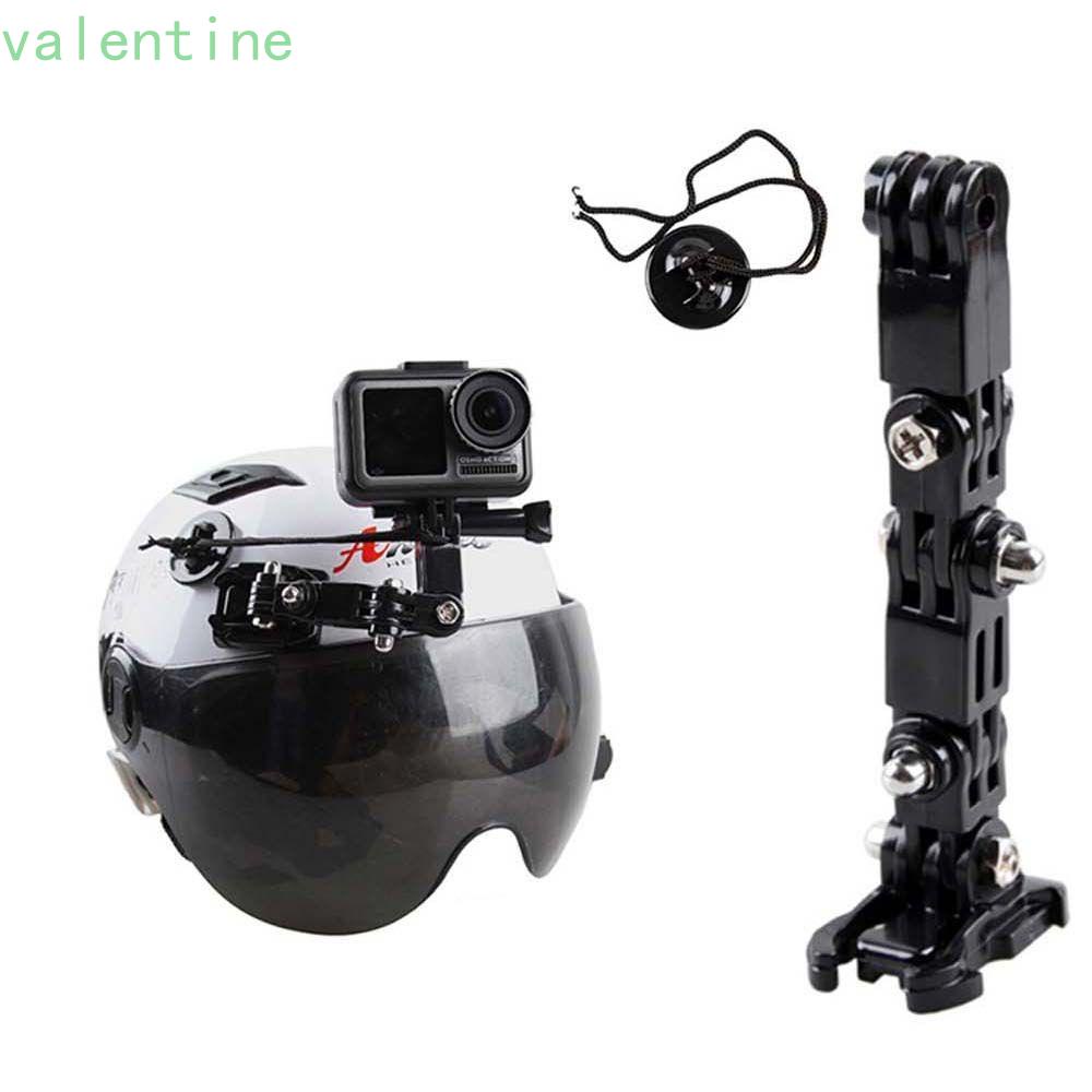 AVALENTINE Universal Helmet Strap Mount For Gopro Hero ABS plastic Helmet Chin Mount Holder Sports Camera Mount For Action Camera Skiing Biking Durable Metal Adjustment Base Full Face Helmet Camera Holder/Multicolor