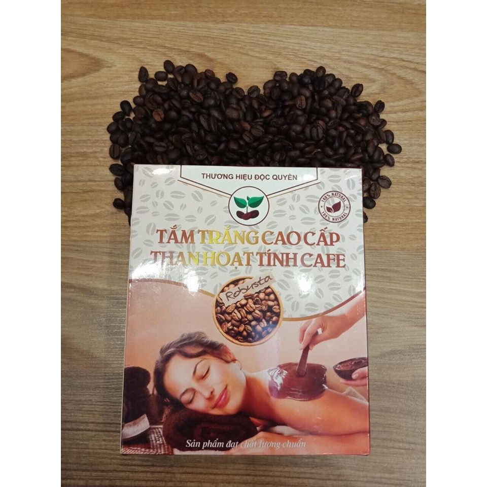 Bột Tắm Trắng Than Hoạt Tính Cafe 300g