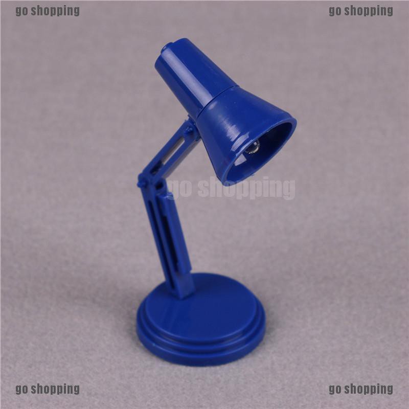 {go shopping}Mini Led Reading Lamp Toy for 1/12 Dollhouse Toy Accessories Desk Lamp light