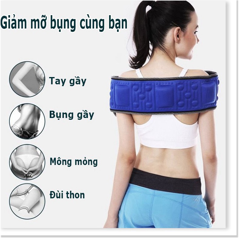 Đai massage bụng, Giảm Mỡ Bụng, Mát Sa Bụng, Giảm Mỡ Toàn Thân Mua Ngay Đai Masage X5 Cao Cấp