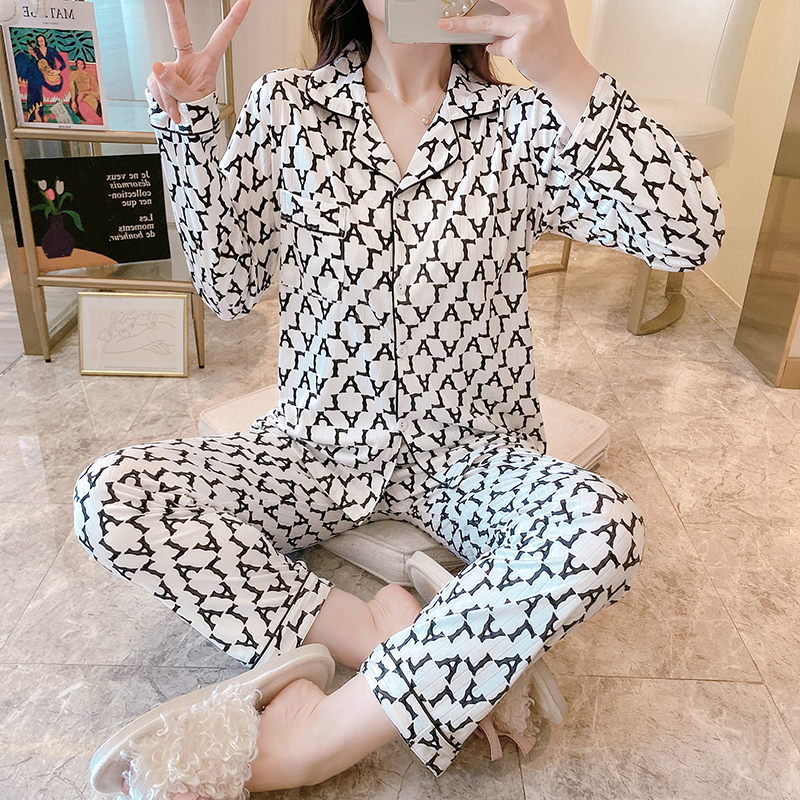 Bộ Đồ Ngủ Tay Dài Dáng Rộng Thoải Mái Phong Cách Hàn Quốc Cho Nữ | BigBuy360 - bigbuy360.vn