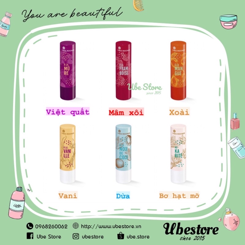 SON DƯỠNG YVES ROCHER LIP BALM 4.8G