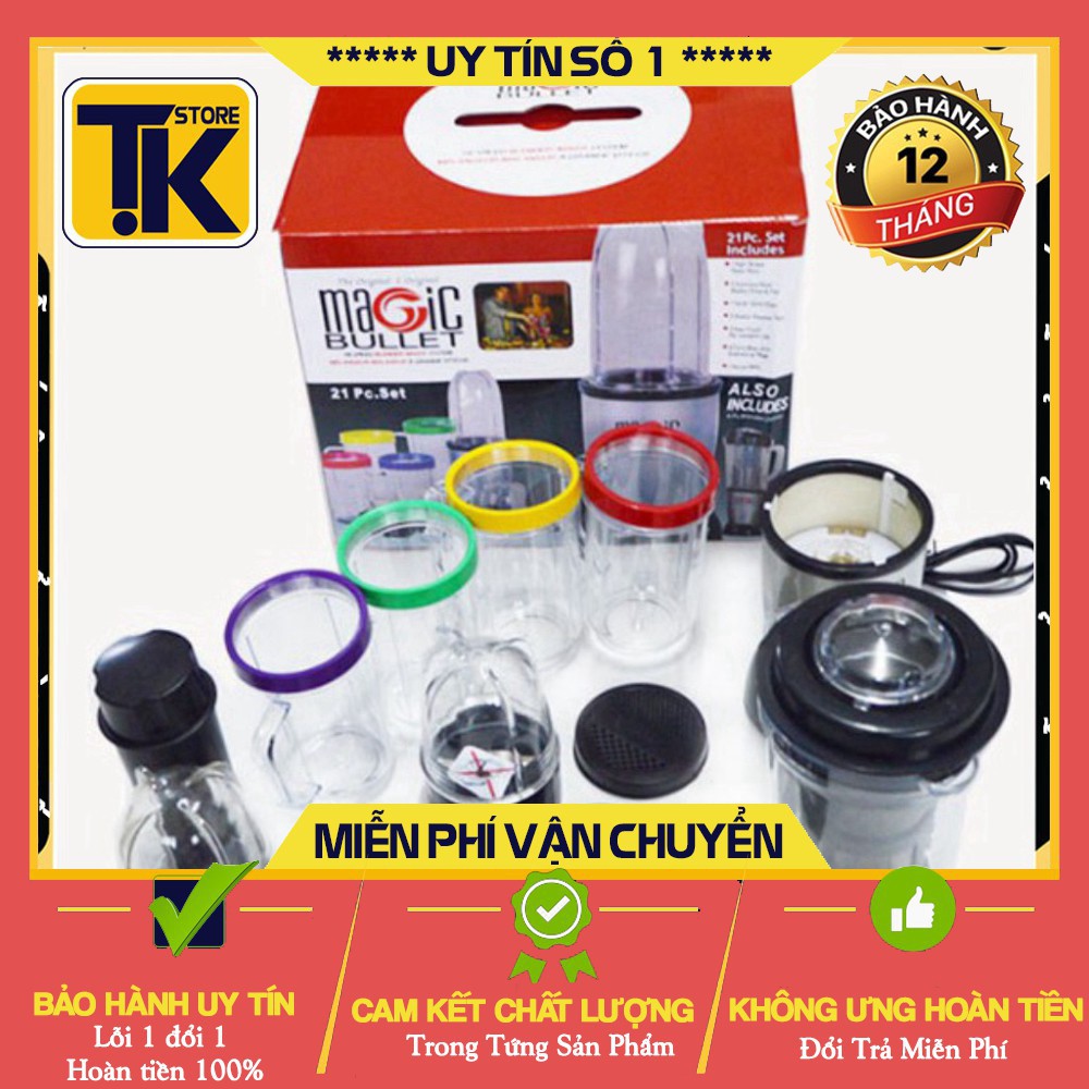 [Hàng Nội Địa] Máy xay Magic Bullet cao cấp, Máy xay Magic Bulet 21 chi tiết, máy xay đa năng cao cấp