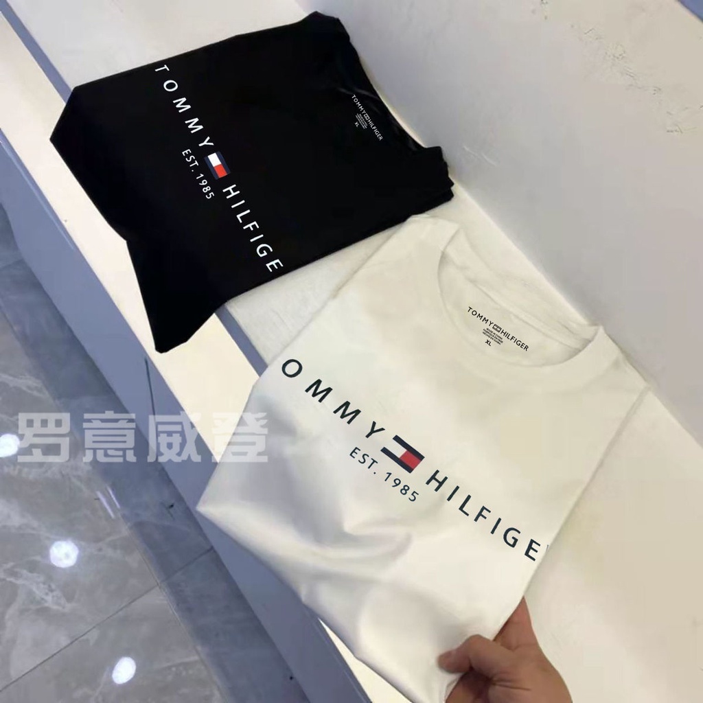 Áo Thun Tay Ngắn Họa Tiết Chữ Tom-my Size S-5XL