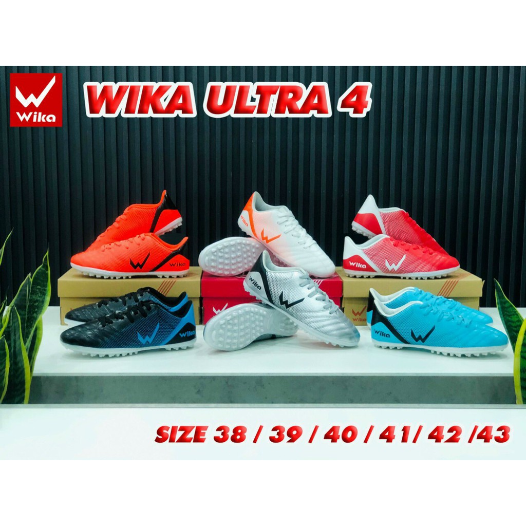 GIÀY ĐÁ BÓNG SÂN CỎ NHÂN TẠO THƯƠNG HIỆU WIKA ULTRA 4 ĐỦ MÀU