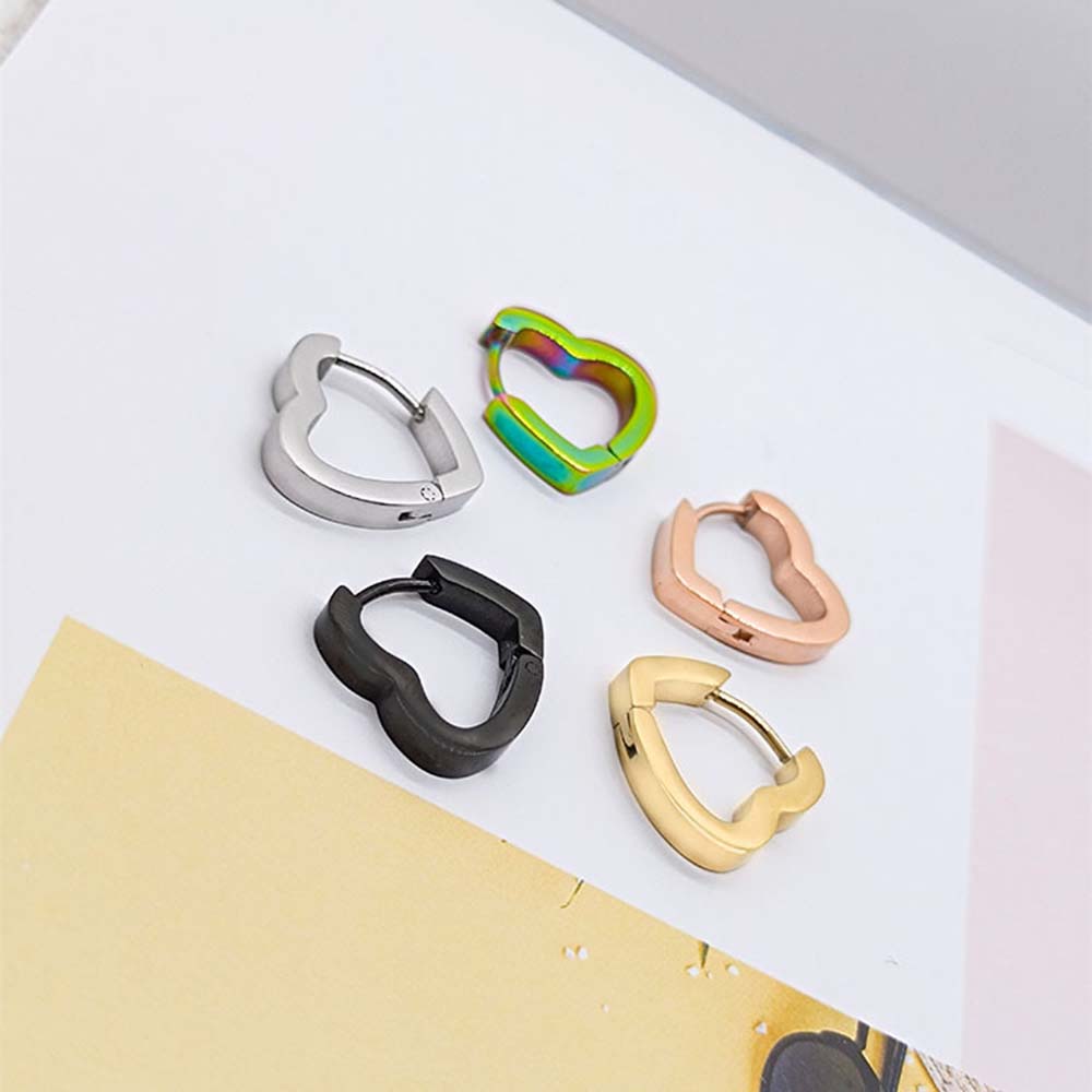 Khuyên Tai Nữ Hình Trái Tim Thời Trang Hàn Quốc