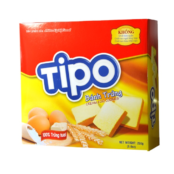 Bánh trứng Tipo hộp 250g