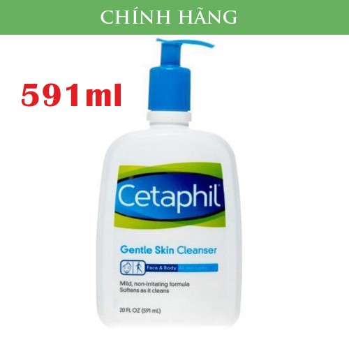 CHÍNH HÃNG Sữa rửa mặt Cetaphil gentle skin cleanser Face and Body 591ml