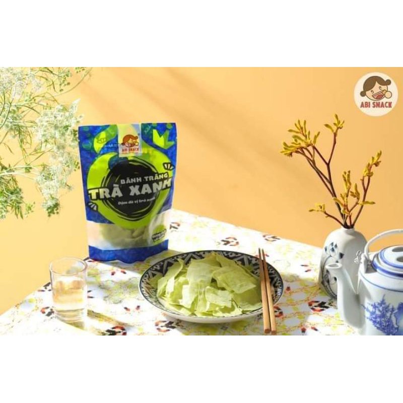 Bánh Tráng Abi Vị Matcha Abi Snack ❤Freeship❤️ Bánh Ăn Vặt Hot Hit