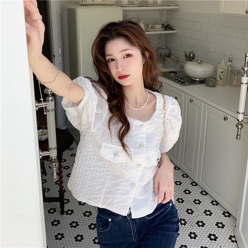 Áo Sơ Mi Ngắn Tay Thời Trang Mùa Hè Dễ Phối Đồ Dành Cho Nữ