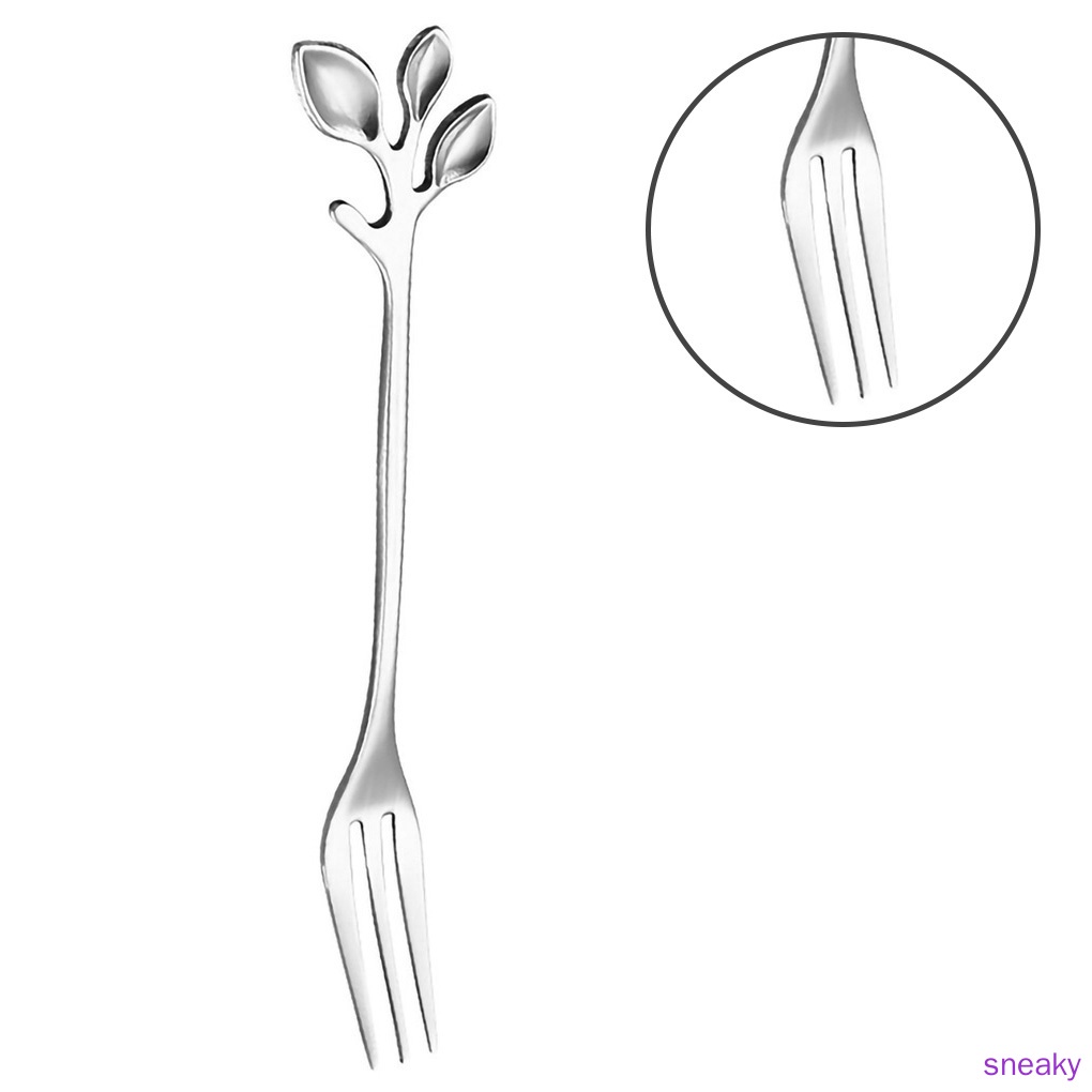 Nĩa Ăn Tráng Miệng Bằng Thép Không Gỉ Tiện Dụng Cho Nhà Hàng