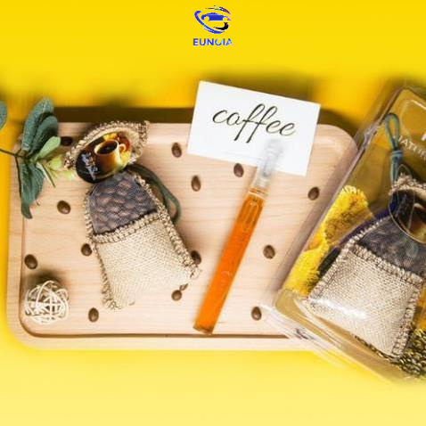 Túi Cafe Khử Mùi Ô Tô, khử mùi tủ quần áo. Túi cafe treo xe ô tô tặng kèm tinh dầu.