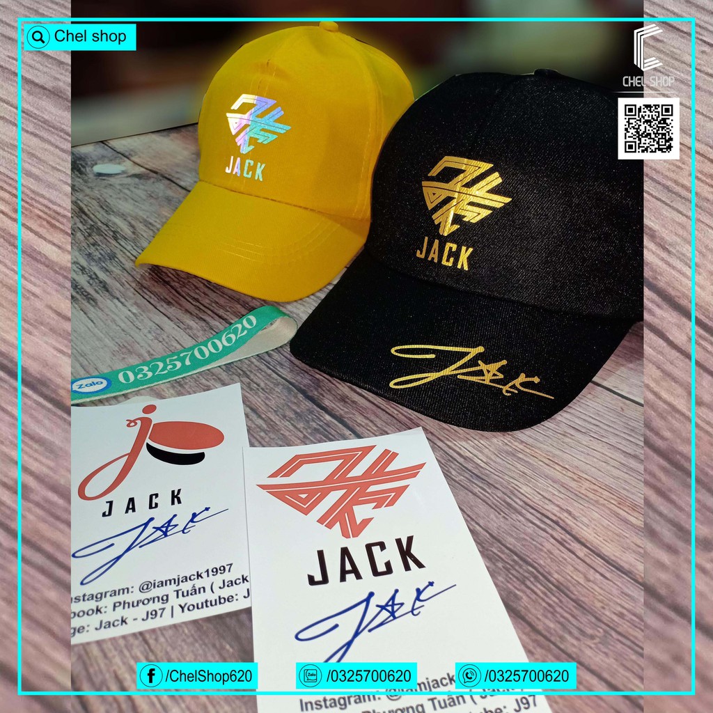 Mũ nón lưỡi trai logo Kim cương Jack [TẶNG THẺ CHỮ KÝ]