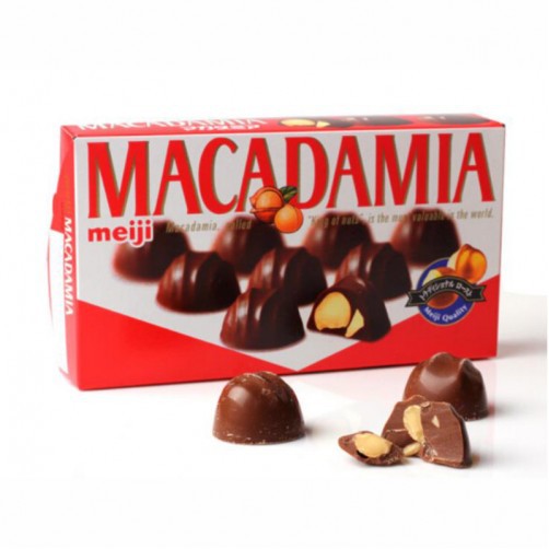 Socola nhân Macadamia. Meiji 64g - 4902777006284