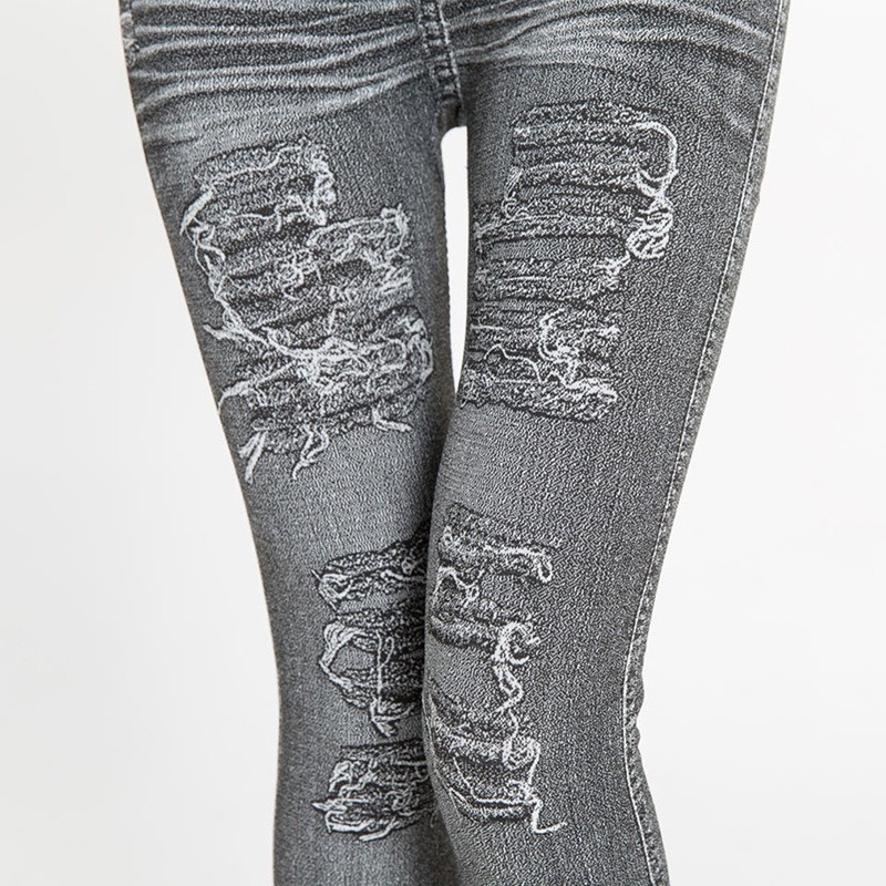 Quần legging giả jeans co dãn thích hợp cho nữ