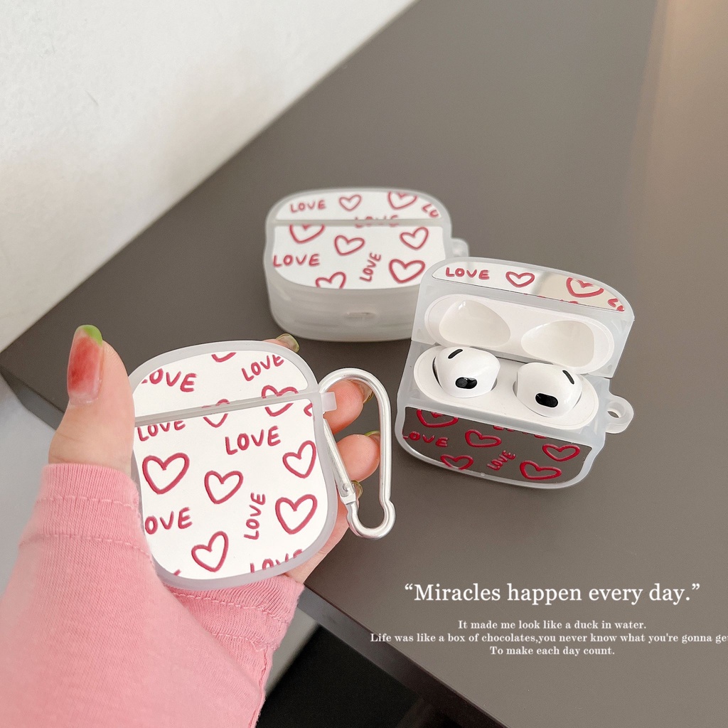 Ốp Bảo Vệ Hộp Đựng Tai Nghe Airpods 1/2/Pro/3 Kèm Móc Khóa Xinh Xắn
