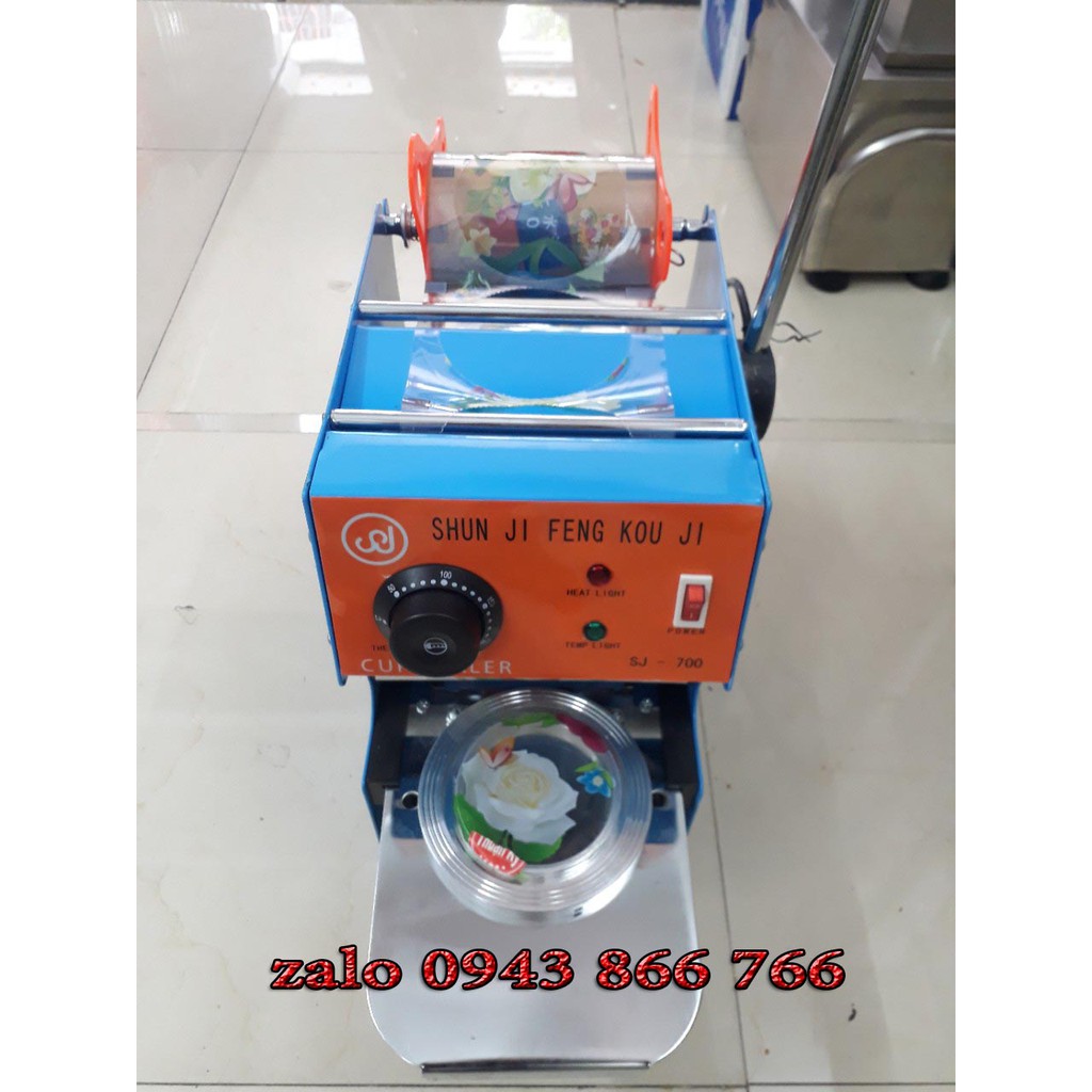 Máy ép miệng ly nước mía sinh tố trà sữa hiệu SJ700 -KHÔNG KÈM KEO