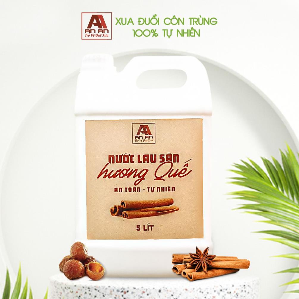 Nước lau sàn quế 5 lít - đuổi muỗi côn trùng hiệu quả, nước lau sàn AN AN  thảo mộc chiết xuất 100% từ thiên nhiên.