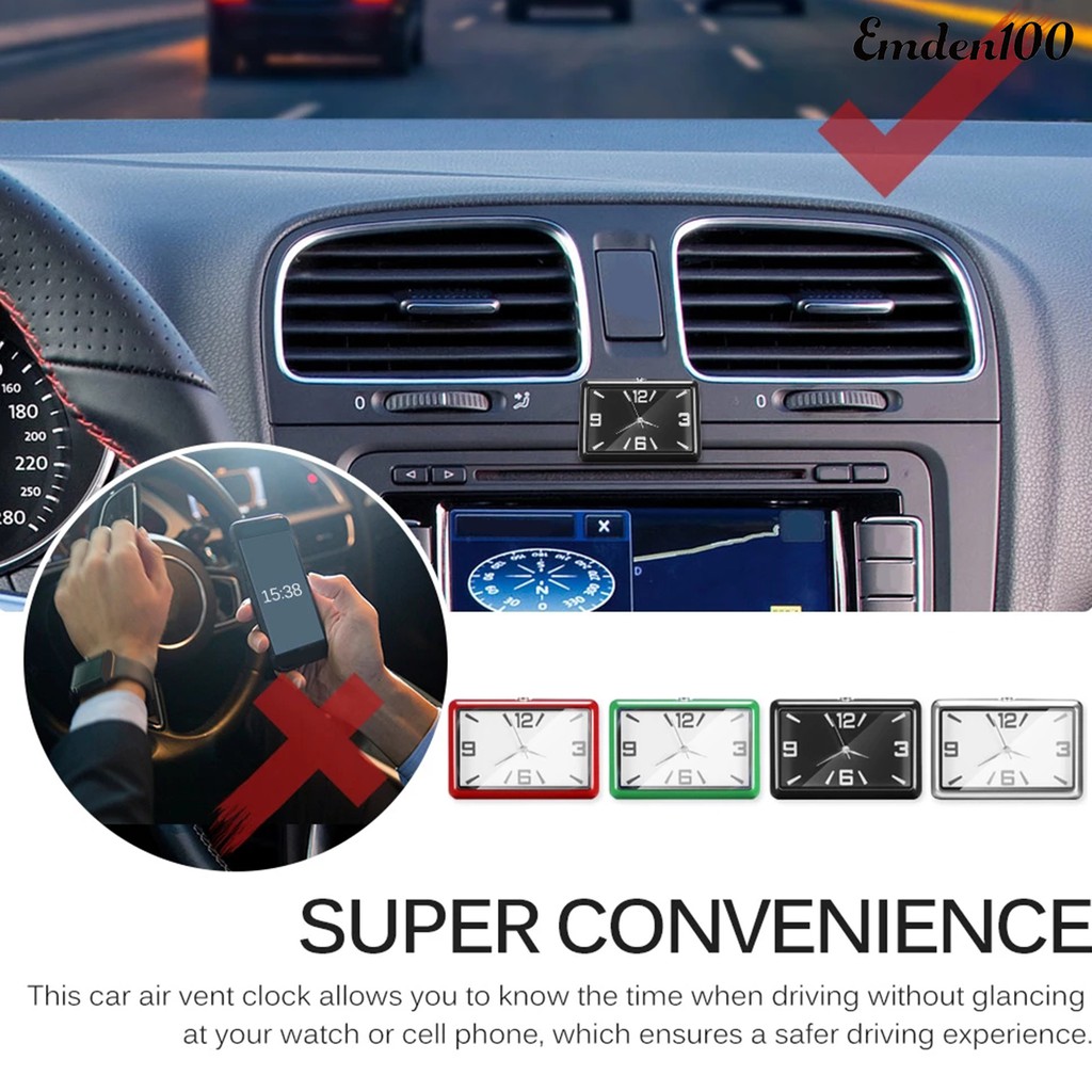 Đồng hồ điện tử tự dính dùng trang trí nội thất xe hơi