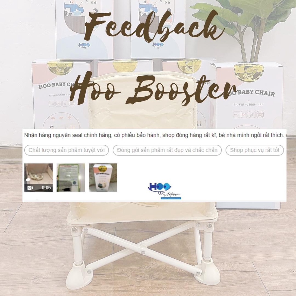🆘CHÍNH HÃNG TEM VÀNG🆘 Ăn Dặm Gấp Gọn HOO 💢freeship💢‼️ ghế Ăn Dặm Gấp Gọn  HOO BOOSTER kiểu dáng Hàn Quốc