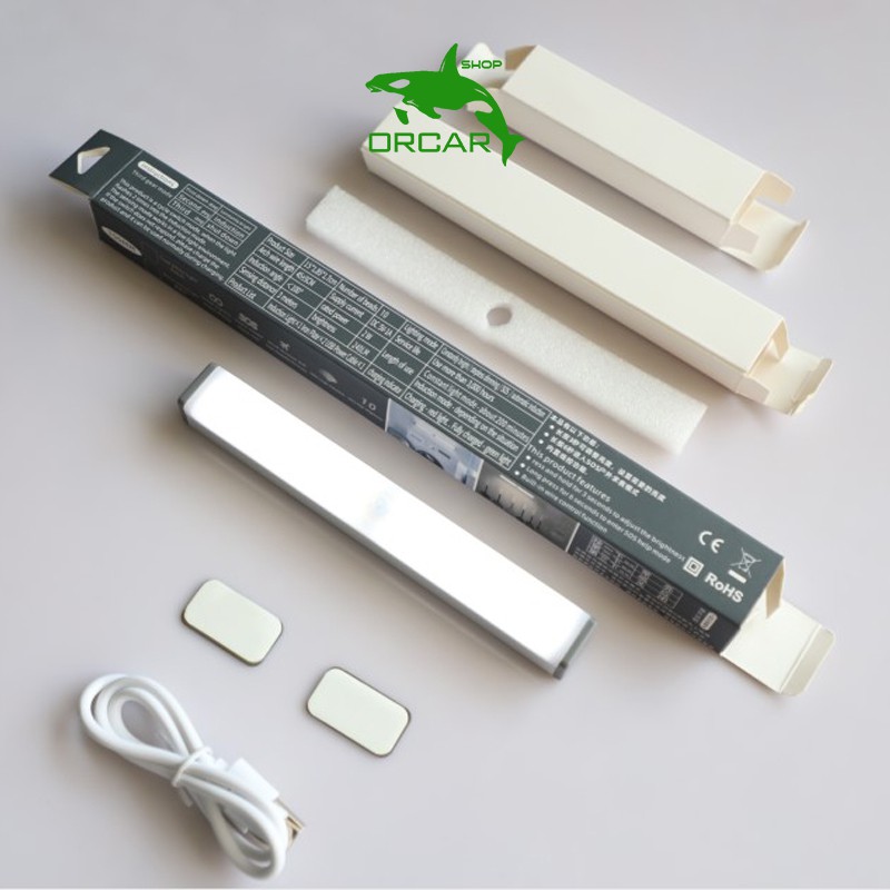 [FREESHIP] Đèn LED cảm ứng hồng ngoại tự động phát sáng khi có người, hình thanh, khung Nhôm cao cấp