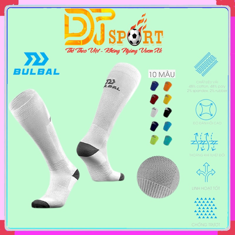 Tất Bóng Đá Cao Cấp Bulbal Dài - công nghệ chống trượt tiêu chuẩn Châu Âu, công nghệ dệt gân siêu