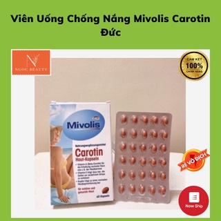 Viên Uống Chống Nắng Mivolis Carotin Đức