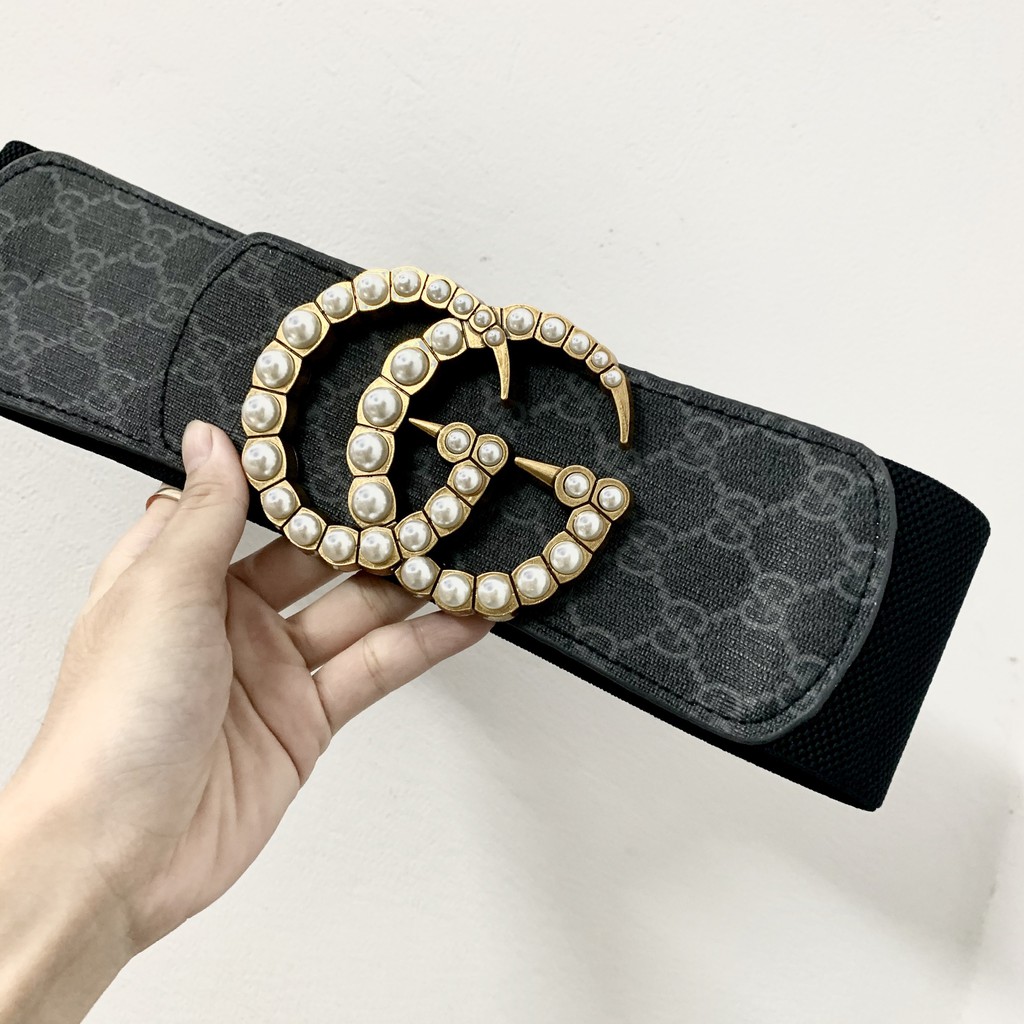 Đai váy G đá màu bản to 7.5cm