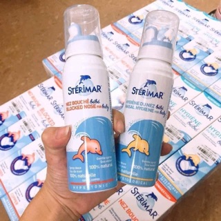 XỊT MŨI NƯỚC BIỂN - XỊT MŨI CÁ HEO PHÁP STERIMAR BLOCKED NOSE