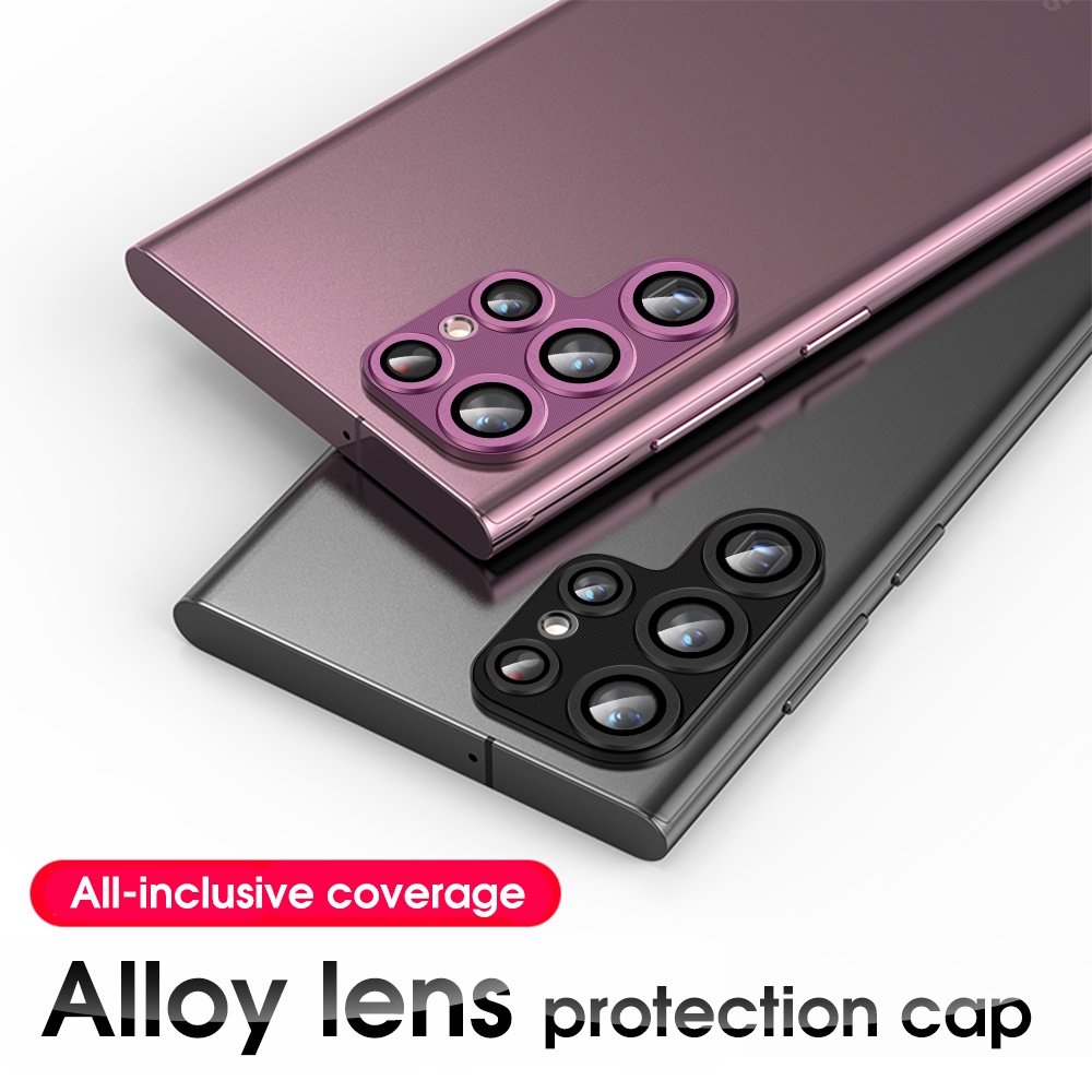 Vòng kính cường lực 3D bảo vệ camera cho Samsung Galaxy S22 Ultra
