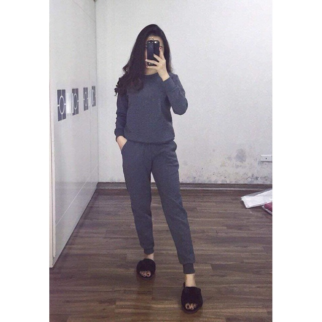 Bộ nỉ trần cho nữ  .
