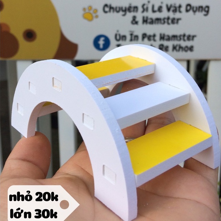 Đồ chơi hamster, CẦU VƯỢT XỐP ĐỦ MÀU cho hamster, sóc, bọ, nhím