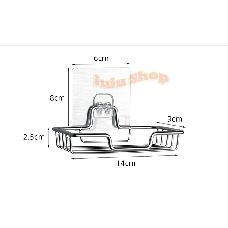 Giá Inox đựng xà bông dán tường phòng tắm-Sang trọng-Tiện lợi