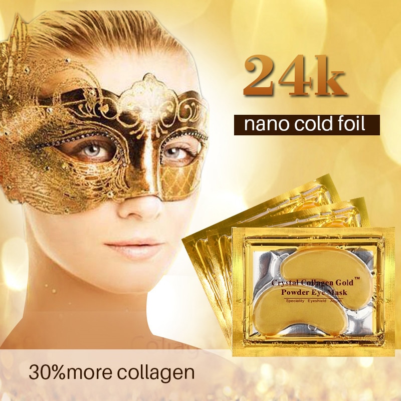 Cặp mặt nạ dưỡng da mắt collagen giảm nếp nhăn quầng thâm lão hóa