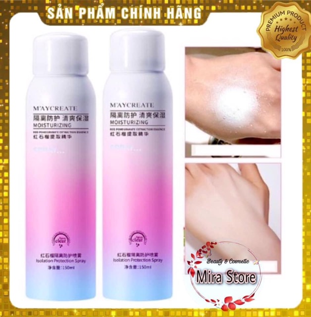 XỊT CHỐNG NẮNG MAYCREATE Hàng Chuẩn Chính Hãng