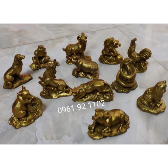 Tượng Trâu sửu 12 con giáp bằng đồng phong thủy tài lộc giá rẻ nhất