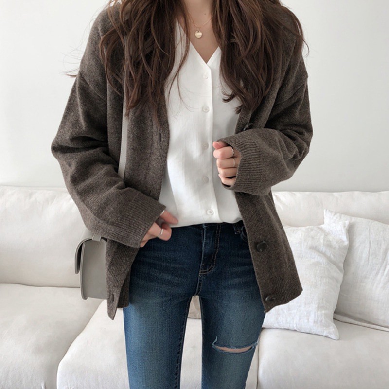 ÁO CARDIGAN LEN MỊN DÀY VỪA PHẢI