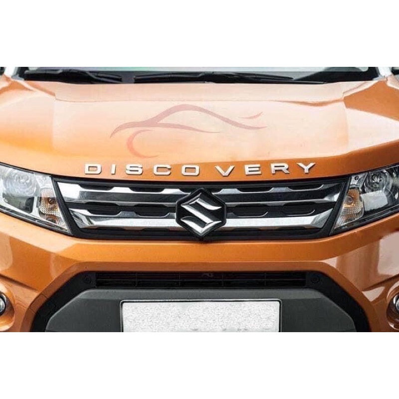 Bộ tem chữ nổi 3D DISCOVERY 5 màu sang trọng trang trí xe hơi ô tô