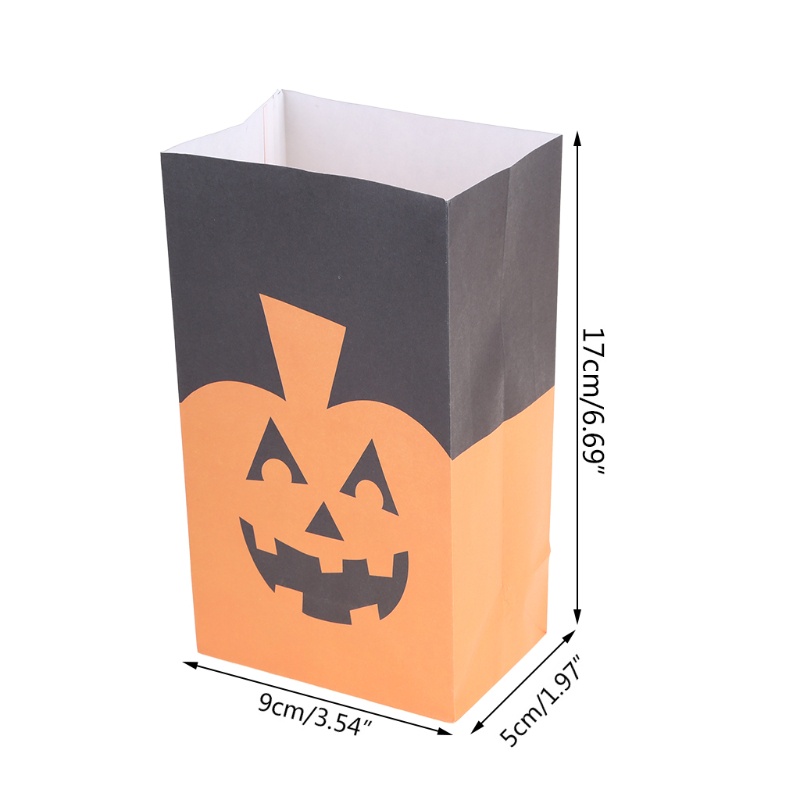 QQ Bộ 10 Túi Giấy Đựng Bánh Kẹo Phong Cách Halloween