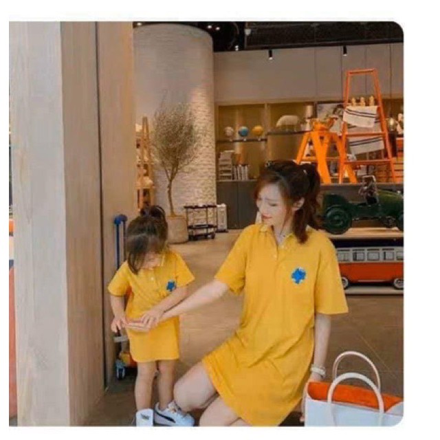 Bán sỉ váy polo mẹ và bé