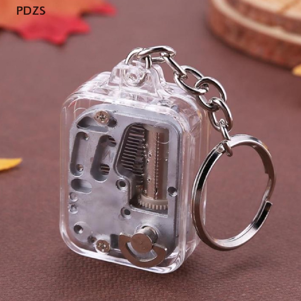 1 Hộp Nhạc Bằng Kim Loại Có Móc Khóa DIY