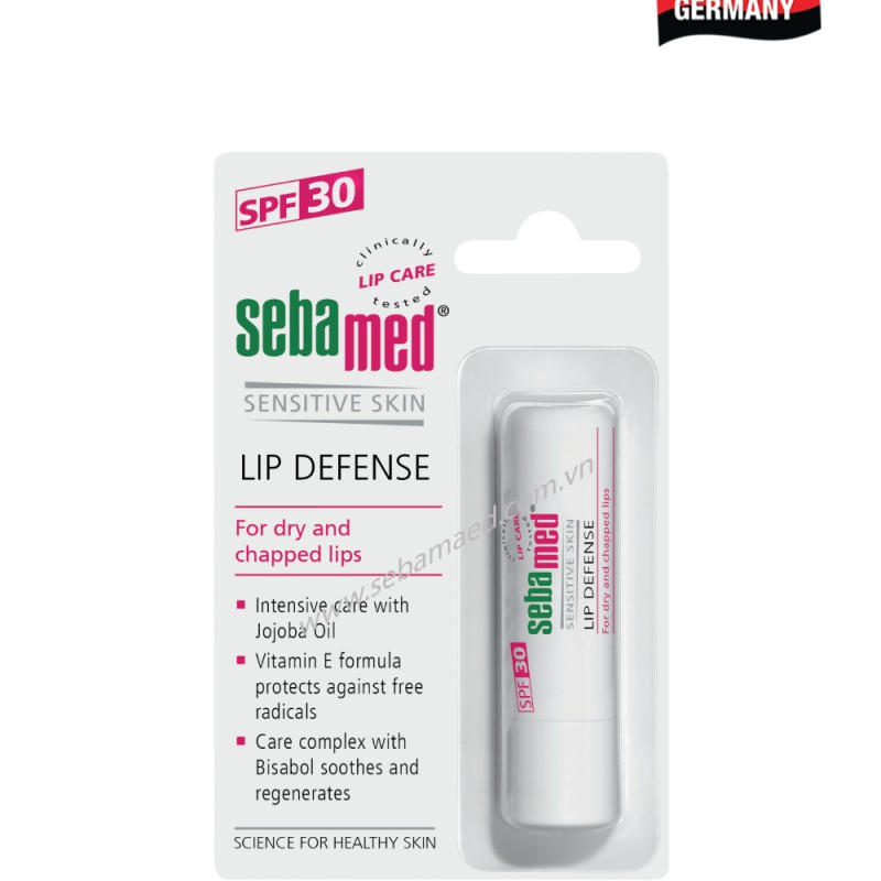 Son dưỡng bảo về chống khô nứt môi Sebamed pH5.5 Sensitive Skin Lip Defense 4.8g