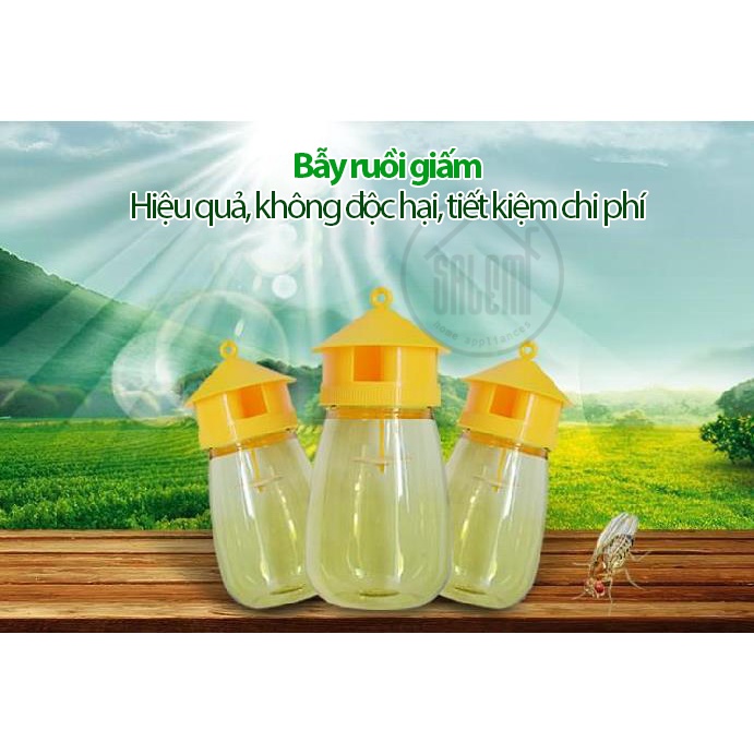 Lồng Bẫy Ong Vàng Ruồi Giấm Kèm Lọ Dẫn Dụ, Diệt Ruồi Vàng Côn Trùng Hiệu Quả Cao Cơ Chế Sinh Học An Toàn Không Độc Hại