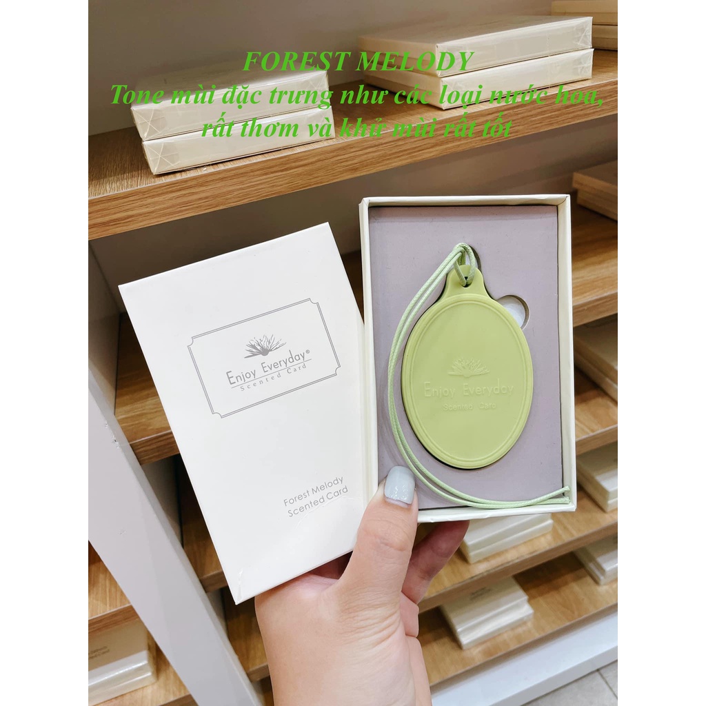 Nước Hoa Sáp Thơm Enjoy Everyday Scented Card Treo Tủ Quần Áo, Oto