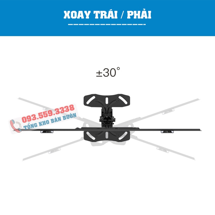 Giá Treo Tivi Thả Trần NB T560 32 - 40 - 43 - 50 - 60 - 65 Inch - Lắp Đặt Mọi Địa Hình - Hàng Nhập Khẩu Chính Hãng
