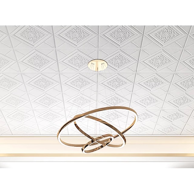 Xốp Dán Tường Hoa Văn Đính Đá Kích Thước 70cm*70cm ,Sẵn Keo Bóc Dán Dày 4mm Cao Cấp